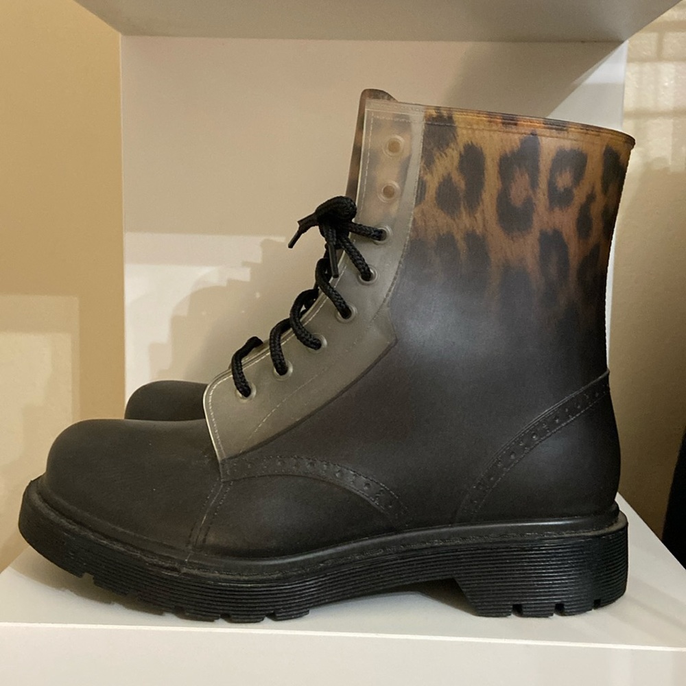 Rain boots.
